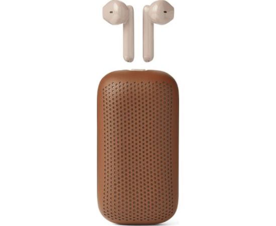 Austiņas Lexon Speakerbuds Wireless Bluetooth Speaker Headphones Brown/Camel LA127C Austiņas