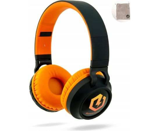 Austiņas PowerLocus BT Headphones Bobo Kids Blue/Orange Austiņas