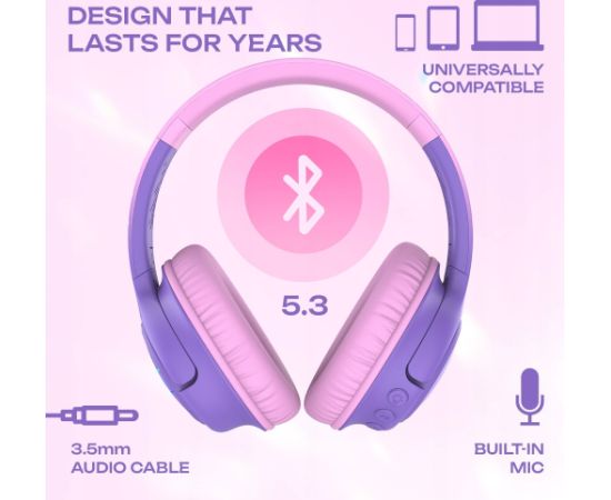 Austiņas PowerLocus Bluetooth Headphones Bobo Kids Austiņas