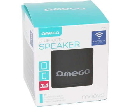 Omega wireless speaker Bluetooth V3.0 Alu 3in1 OG47B, black (42643) Jaunumi - Audio-Video