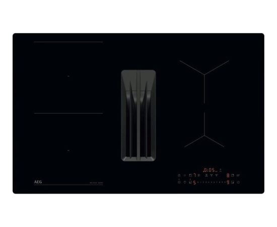AEG TT84CB00CB Plīts virsma ar integrētu nosūcēju 80cm Bridge Hob2Hood Iebūvējama virsma - Indukcijas