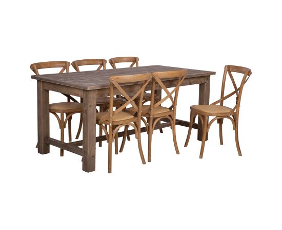 Dining set MONACO table and 6 chairs Комплекты мебели для столовой