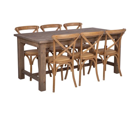 Dining set MONACO table and 6 chairs Комплекты мебели для столовой