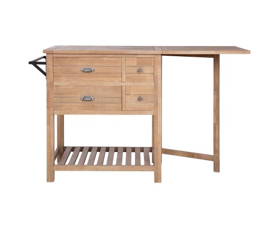 Kitchen island MONACO 82.5/152.5x60xH95.5cm foldable Комплекты мебели для столовой