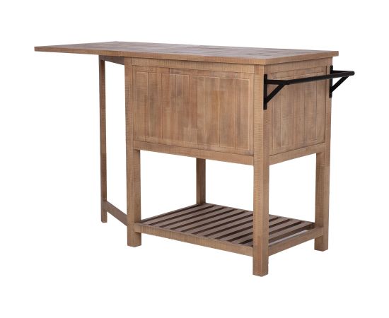 Kitchen island MONACO 82.5/152.5x60xH95.5cm foldable Комплекты мебели для столовой