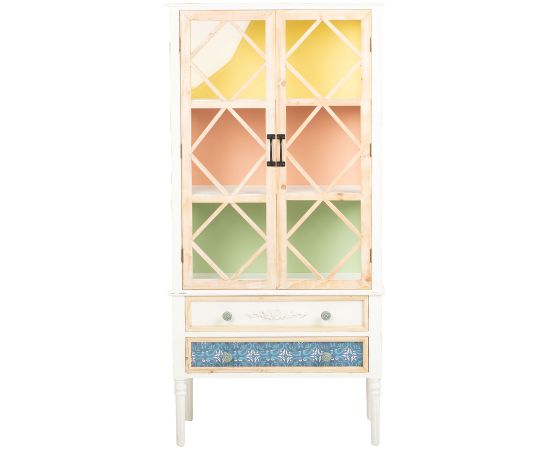 Display cabinet  BIANCA 78x35xH162cm, antique white Новинки Для дома и сада 
