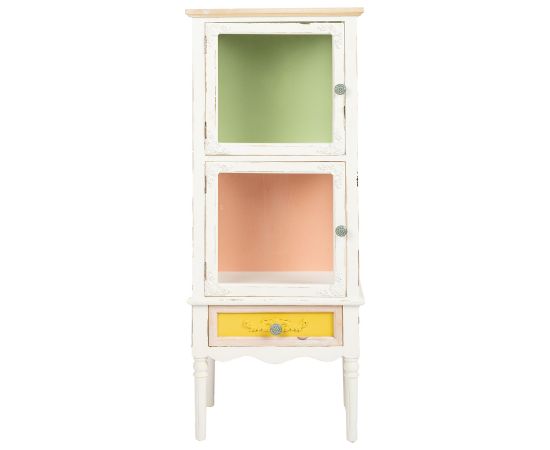 Display cabinet  BIANCA 51x35xH129cm, antique white Новинки Для дома и сада 