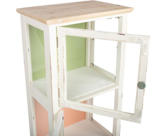 Display cabinet  BIANCA 51x35xH129cm, antique white Новинки Для дома и сада 