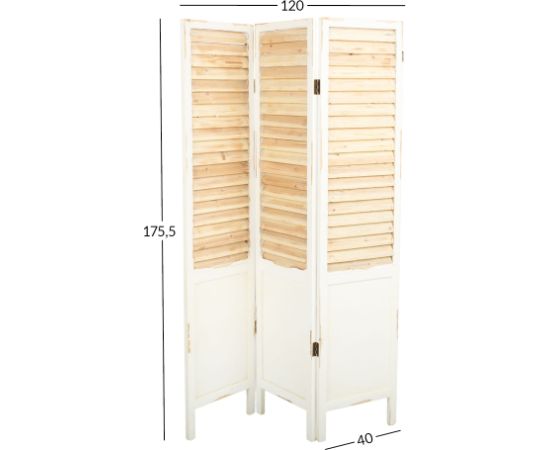 Screen BIANCA 120x2.5xH175.5cm, antique white Новинки Для дома и сада 