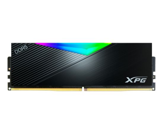 ADATA DDR5 16GB - 6400 - CL -32 -Single-Kit - DIMM - AX5U6400C3216G-CLARBK, Lancer RGB, XMP, black RAM Operatīvā atmiņa