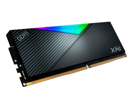 ADATA DDR5 16GB - 6400 - CL -32 -Single-Kit - DIMM - AX5U6400C3216G-CLARBK, Lancer RGB, XMP, black RAM Operatīvā atmiņa