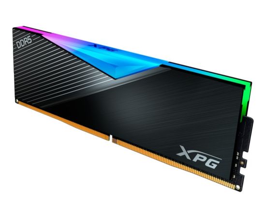 ADATA DDR5 16GB - 6400 - CL -32 -Single-Kit - DIMM - AX5U6400C3216G-CLARBK, Lancer RGB, XMP, black RAM Operatīvā atmiņa
