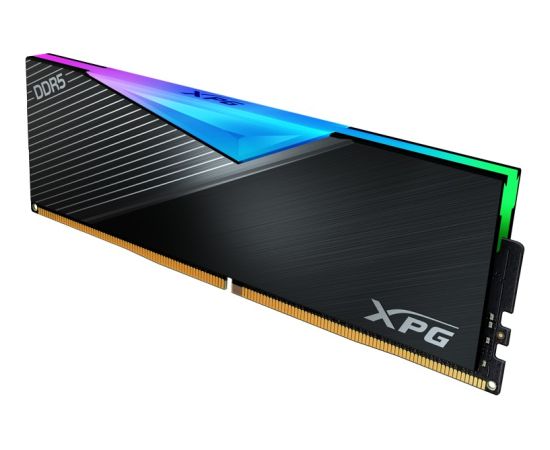 ADATA DDR5 16GB - 6400 - CL -32 -Single-Kit - DIMM - AX5U6400C3216G-CLARBK, Lancer RGB, XMP, black RAM Operatīvā atmiņa