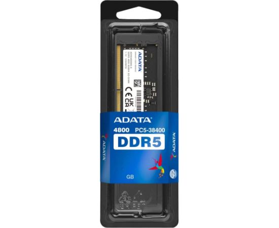 ADATA DDR5 8GB - 4800 - CL - 40 - ECC - SO-DIMM - AD5S48008G-S - Premier - black Оперативная память (RAM)