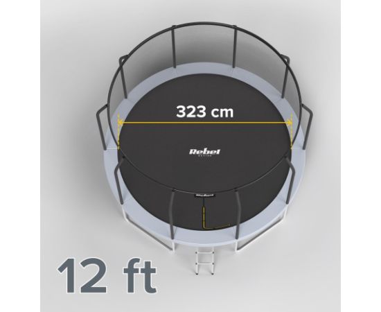 REBEL ACTIVE TRAMPOLINE PRO 12FT/366CM Batuti un aksesuāri