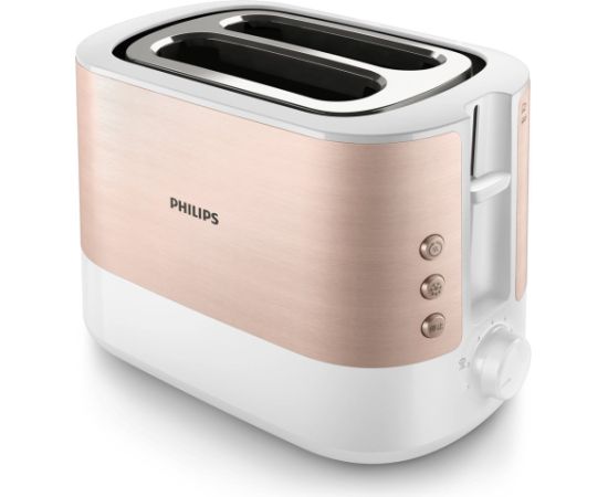 Philips Viva Collection HD2638/11 toaster 7 2 slice(s) 950 W Rose gold, White Tosteri