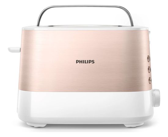 Philips Viva Collection HD2638/11 toaster 7 2 slice(s) 950 W Rose gold, White Tosteri