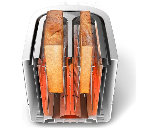 Philips Viva Collection HD2638/11 toaster 7 2 slice(s) 950 W Rose gold, White Tosteri