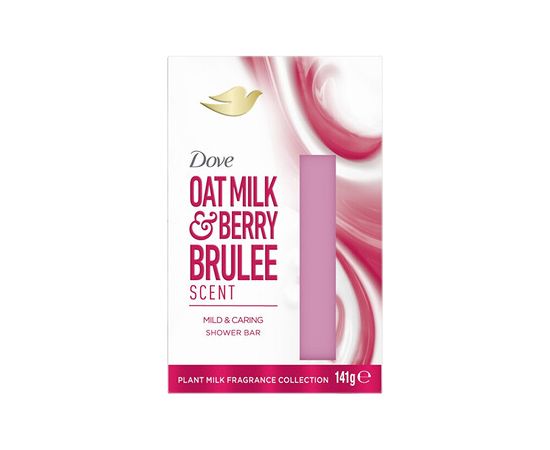 Dove Shower Bar Oat Milk ( Ovesné mléko a Berry Bruleé ) - Krémová tableta 141.0g Smaržas - NESAKĀRTOTS