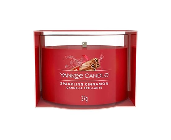 Yankee Candle Sparkling Cinnamon ( třpytivá skořice ) - Votivní svíčka ve skle 37.0g Духи и косметика