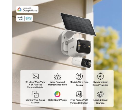WRL CAMERA PAN/TILT/DUAL TAPO C645D KIT TP-LINK Video novērošanas kameras