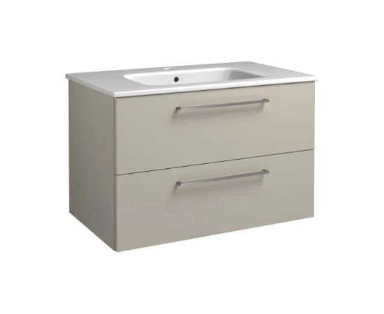 Raguvos Baldai izlietnes un skapīša komplekts Joy, 810x460 mm, h=500 mm, 2A, taupe/hroms Izlietnes skapis
