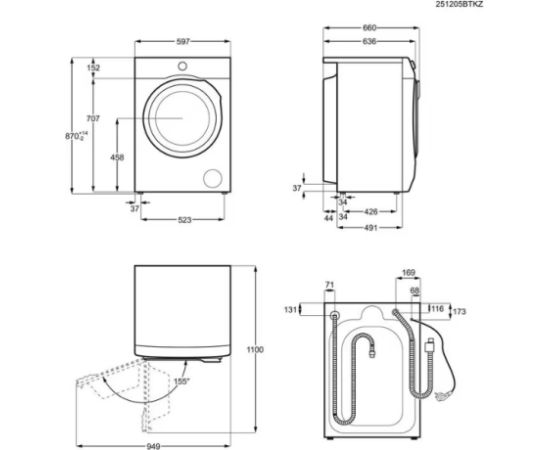 AEG LWR96944BE Крупная бытовая техника