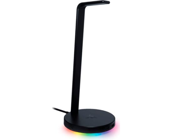 Razer Base Station V2 Chroma, Black, 2 x USB 3.1 ports, 1 x 3.5mm combo port with built-in DAC, 7.1 surround sound, Razer Chroma™ RGB, Aluminum construction, Anti-slip base Jaunumi - Datori