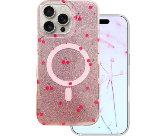 Mocco Cherry Mag Back Case Aizmugurējais apvalks priekš Apple iPhone 16 Pro Max Neoriģinālie Maciņi