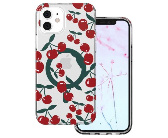 Mocco Cherry Mag Back Case Aizmugurējais apvalks priekš Apple iPhone 11 Neoriģinālie Maciņi