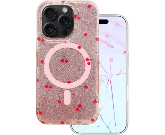 Mocco Cherry Mag Back Case Aizmugurējais apvalks priekš Apple iPhone 16 Pro Neoriģinālie Maciņi