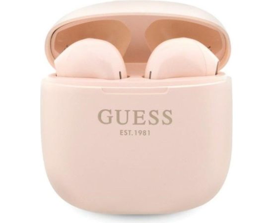 Guess   Bluetooth headphones GUTWST26PSP TWS + docking station pink/pink Classic EST Log Pink Наушники