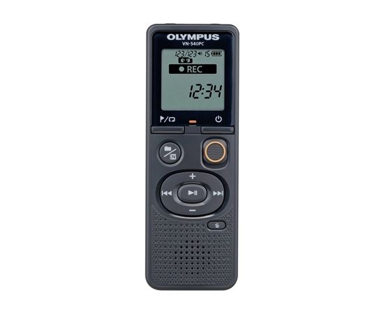 Olympus Digital Voice Recorder VN-540PC  Segment display 1.39&#39;, WMA, Black,