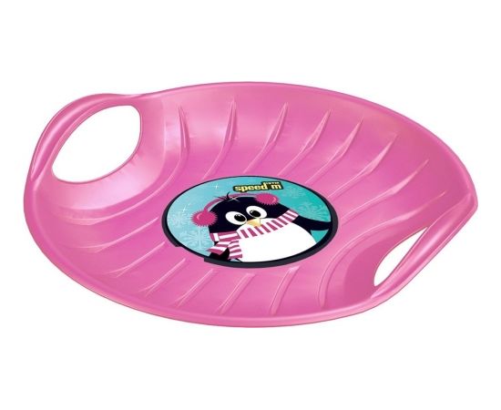 Plastmasas apaļš sniega paliktnis Prosperplast Speed M, rozā