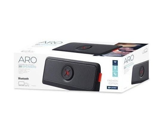 Platinet PMG093 ARO Stereo 2.0 Bluetooth 4.0 Bezvadu Portatīvs Skaļrunis Ar USB / AUX / 30W / Melns