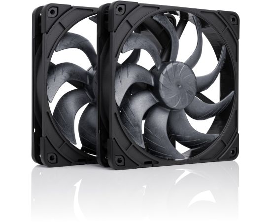 Noctua NF-A12x25 G2 PWM Sx2-PP chromax.black (black/beige, PWM connection, 2 fans, 120 mm) Korpusu dzesēšana