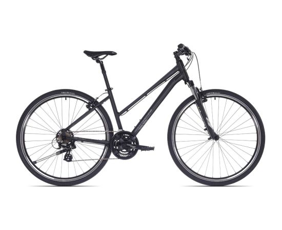 Kalnu velosipēds Rock Machine Rokk 30 Easy Entry, Matte Black (Rata izmērs: 28,  Rāmja izmērs: L) Kalnu velosipēdi (MTB)