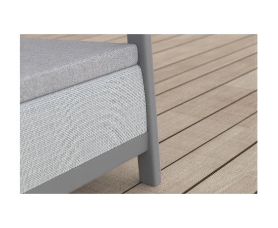 Keter Dārza dīvāns divvietīgs Scandi Linea 2 Seater Sofa gaiši pelēks/tumša tērauda pelēks Dārza dīvāni 