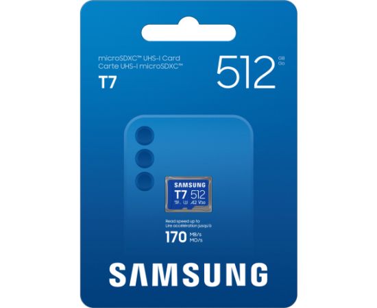 Samsung T7 microSDXC 512GB (blue) Jaunumi - Datori