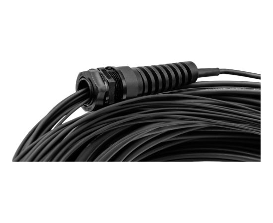 Digitus fiber optic universal breakout cable, duplex, LC/UPC connector, single mode OS2 (black, 50 meters, pre-assembled) Tīkla vadi