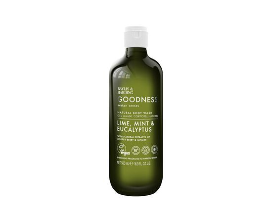 Baylis & Harding Goodness Awaken Natural Body Wash ( Limetka, Máta & Eukalyptus ) - Sprchový gel 500ml Smaržas - NESAKĀRTOTS