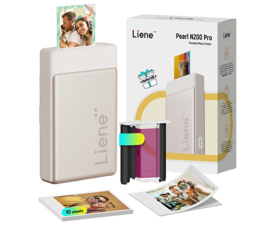 Liene Pearl N200 Pro 2x3" Portable Photo Printer (Gold) Foto printeri