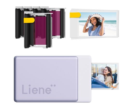 Liene Pearl N200 Pro 2x3" Portable Photo Printer Kit (Purple) Foto printeri
