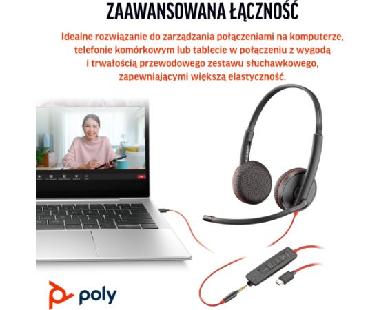 Austiņas  hp Blackwire 3225 Stereo USB-C Jaunumi - Datori