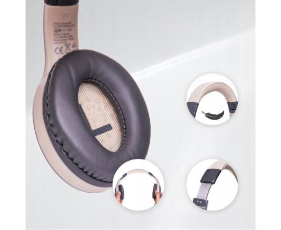 Austiņas PowerLocus Bluetooth Headphones P19 Asphalt Grey Jaunumi - Datori