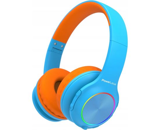 Austiņas PowerLocus BT Headphones PLED Kids Blue/Orange Jaunumi - Datori