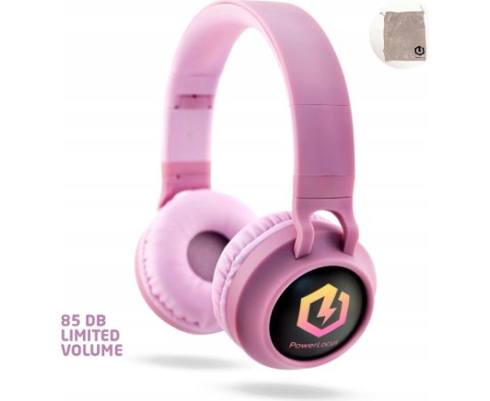 Austiņas PowerLocus Bluetooth Headphones Buddy Kids Pink Jaunumi - Datori