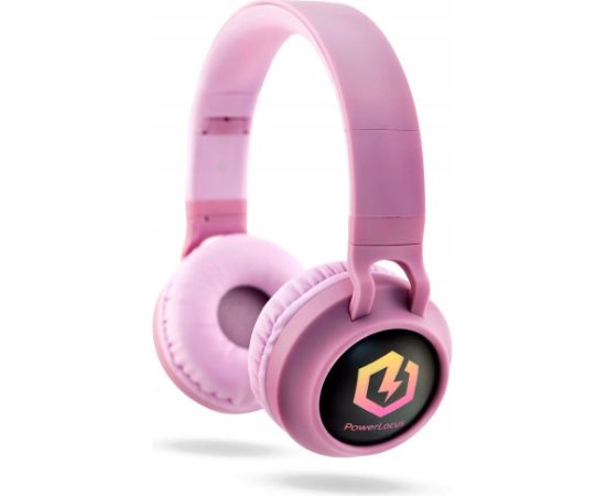 Austiņas PowerLocus Bluetooth Headphones Buddy Kids Pink Jaunumi - Datori