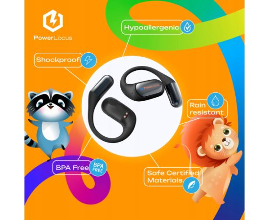 Austiņas PowerLocus Bluetooth Headphones Mkids Новинки Компьютерная техника