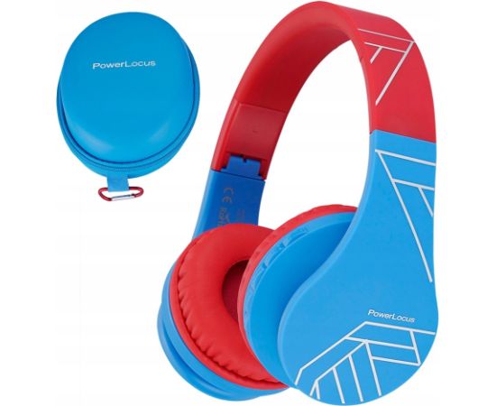 Austiņas PowerLocus Bluetooth Headphones P1 Blue-Red Jaunumi - Datori